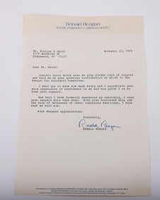 RONALD REGAN (1911 - 2004) Fortieth president of the United States serving from 1981 - 1989. His pre