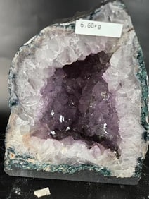 AMETHYST CATHEDRAL GEODE WITH POLISHED EDGES