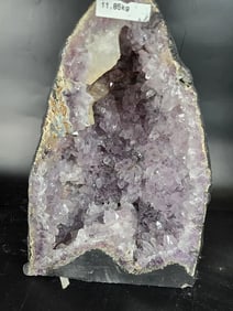 AMETHYST CATHEDRAL GEODE WITH POLISHED EDGES