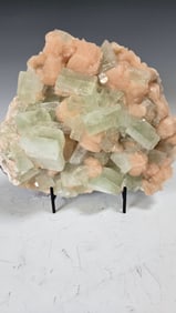 AN APOPHYLLITE WITH STILBITE SPECIMEN.