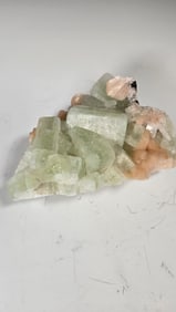AN APOPHYLLITE WITH STILBITE SPECIMEN.