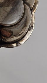 87. A LARGE SILVER GOTHIC FORM KIDDUSH CUP. Nuremberg, 19th century. On a stylized dome base with a