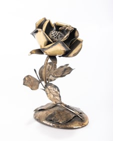 156. A STERLING SILVER SPICE CONTAINER BY HANS TEPPICH (1904, Germany - 1983, Israel). Israel, c.