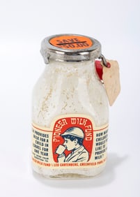 166. A CHARITY CONTAINER. American, c. 1950. Used for collecting funds to buy milk for children in