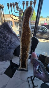 A MASSIVE CITRINE CATHEDRAL 62" TALL