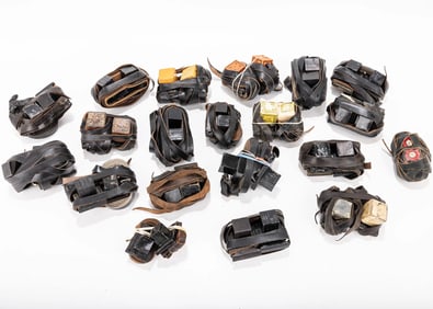 TWENTY PAIRS OF TEFILLIN. Israel, Europe and America. Twenty matched pairs of tefillin. Mostly Ashke