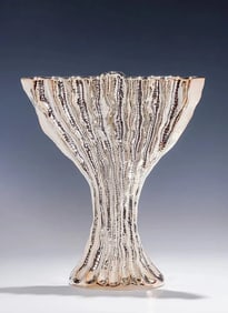 A STERLING SILVER HANUKKAH LAMP BY PAMPALONI FIRENZE, ITALY