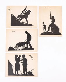 FOUR HATZLUCHIM POSTCARDS. British Mandate Palestine, c. 1933