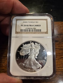 2000-p $1 EAGLE PF70 ULTRA CAMEO