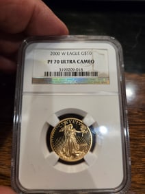 $10 GOLD EAGLE COIN PF70 ULTRA CAMEO
