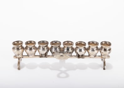 A SILVER HANUKKAH LAMP. Austria, c. 1900.