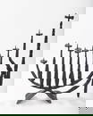 A LARGE CHANUKAH MENORAH BY DAVID PALOMBO (1920 - 1966). Israel.