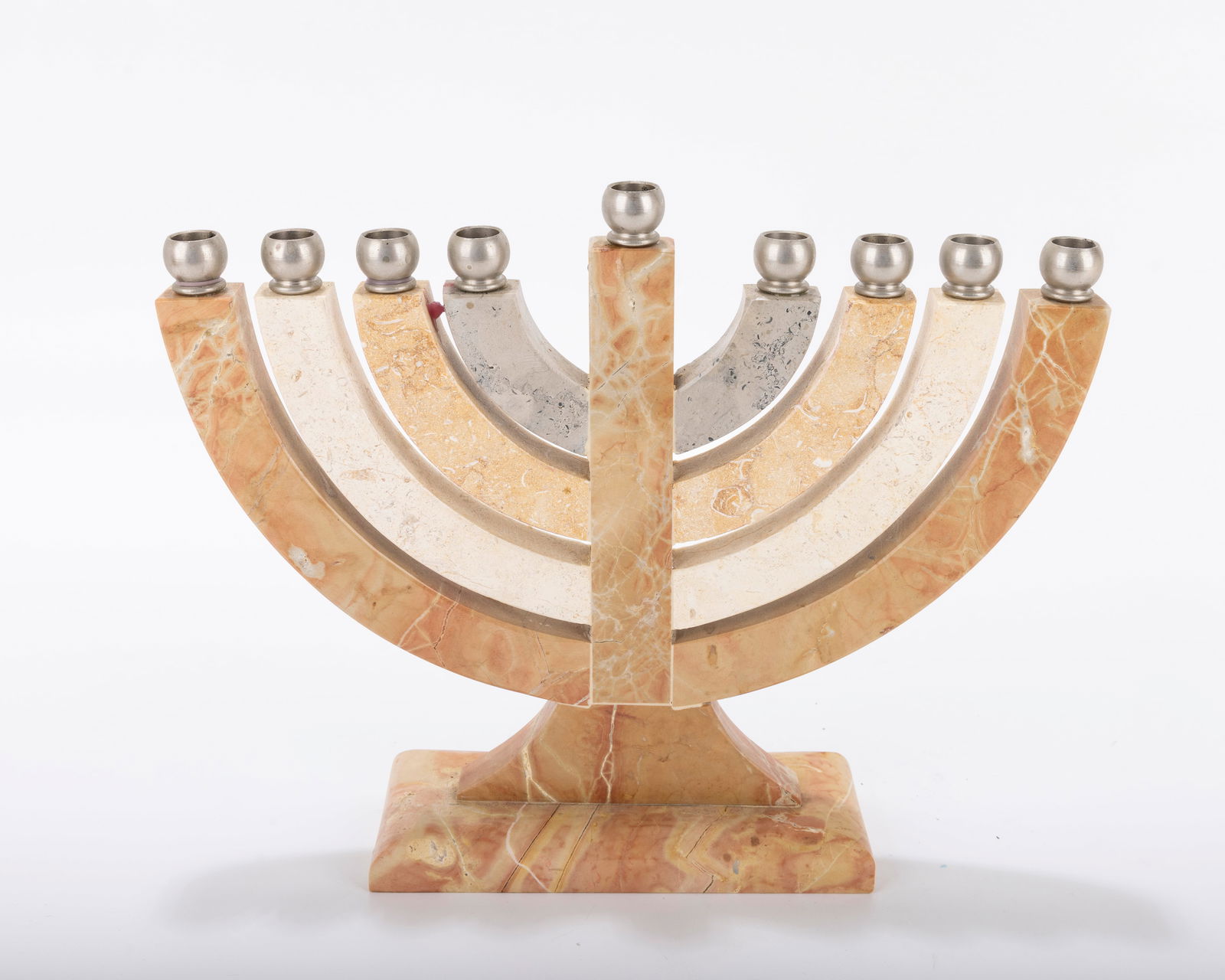 A LARGE JERUSALEM STONE MENORAH. Israel, 20th century (1 of 1)