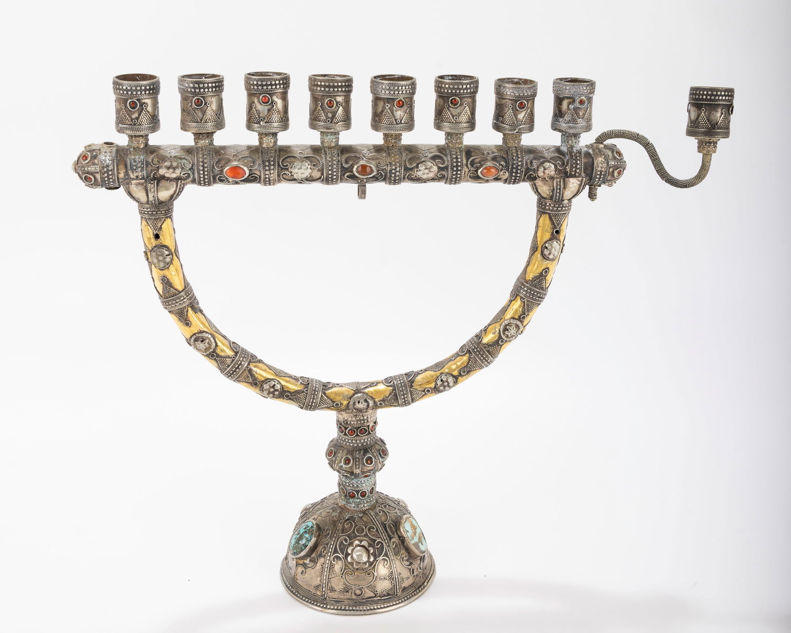 A LARGE HANUKKAH MENORAH. Probably Israel, Modern. (1 of 12)