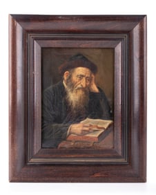 LASSARE YUDOVIN JUDAVICS  (1870 - 1912) OIL ON CANVAS.