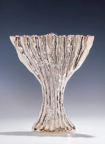 A STERLING SILVER HANUKKAH LAMP BY PAMPALONI