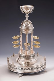 A RARE AND IMPORTANT NEOCLASSICAL SILVER PASSOVER COMPENDIUM. Berlin, 1817. By George Heinrich Steff