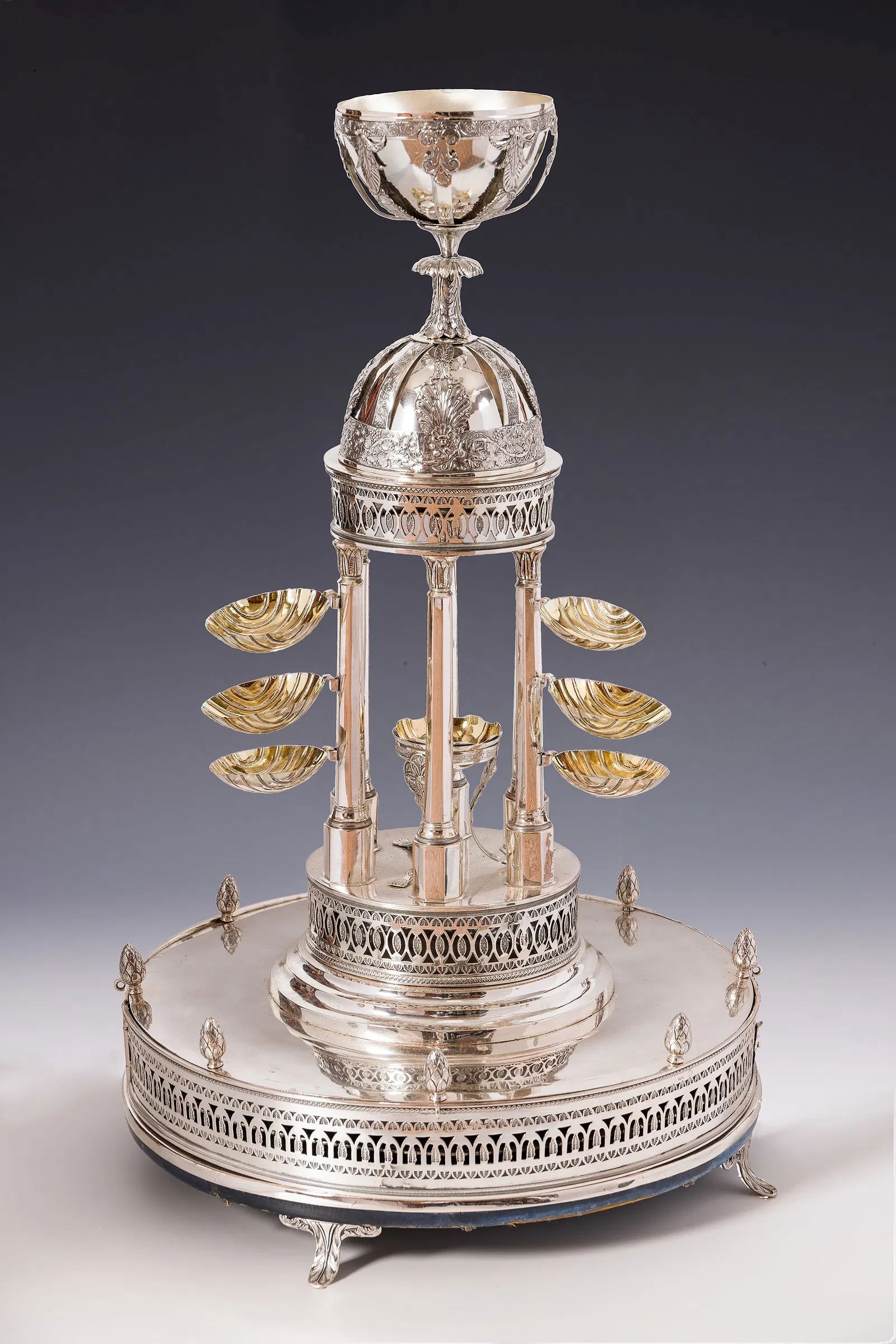A RARE AND IMPORTANT NEOCLASSICAL SILVER PASSOVER COMPENDIUM. Berlin, 1817. By George Heinrich Steff (1 of 1)