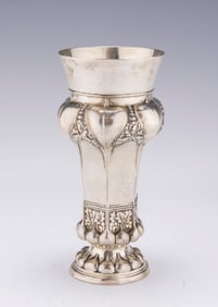 A SILVER KIDDUSH GOBLET BY LAZARUS POSEN. Frankfurt-Au-Main, c. 1900.