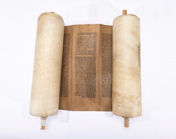 AN ANTIQUE SEFER TORAH. Morocco, 19th century