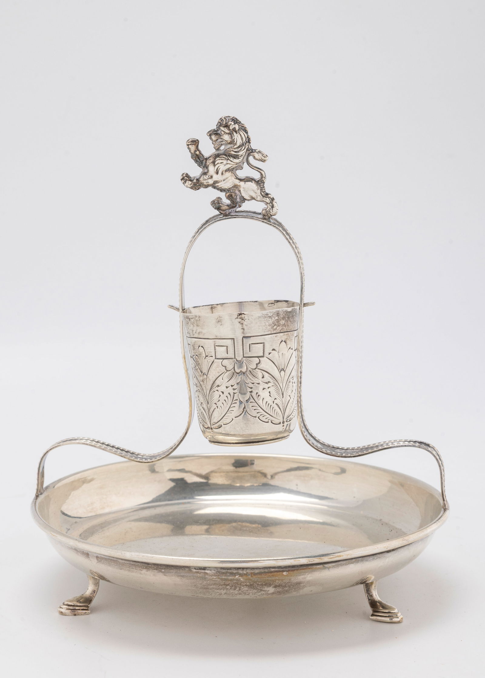 A STERLING SILVER MAYIM ACHRONIM. Probably American, c. 1950. (1 of 1)
