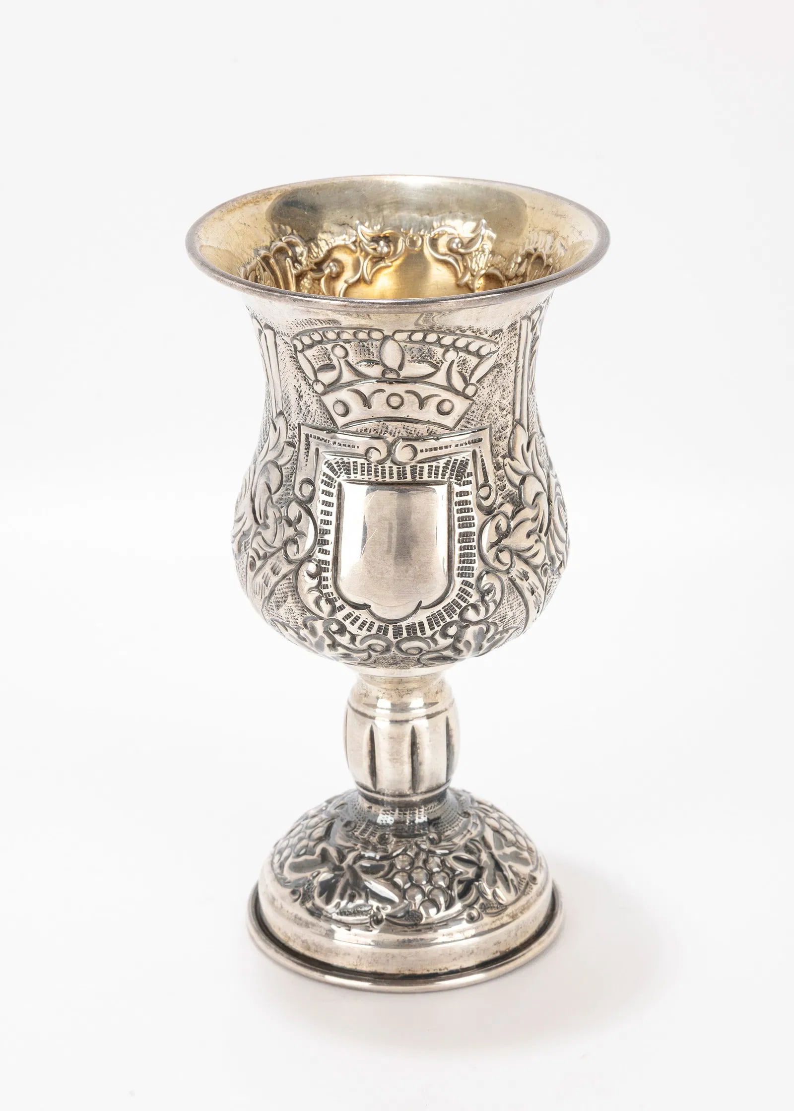 A SILVER KIDDUSH GOBLET. Portugal, c. 1990. (1 of 1)