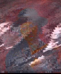 MOZART ROTTMAN (1875 - 1950) OIL ON CANVAS, HASIDIC YOUNG MAN