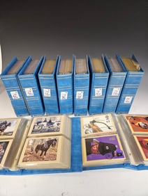 A MASSIVE COLLECTION OF OVER 1200 COMMEMORATIVE UNUSED POSTCARDS. Hosted in 10 albums, mainly from G