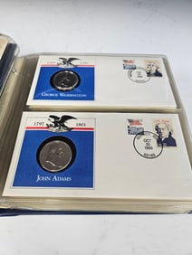 HAIL TO THE CHIEFS FIRST DAY COVERS BY FLEETWOOD. This collection features Presidential Medals in Fi