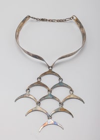 PUIG DORIA STERLING SILVER NECKLACE. Barcelona, Spain.