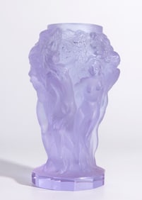 A RARE ART DECO CZECK TRANSLUCENT SMALL VASE. c. 1920/30