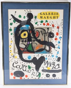 AN EXHIBITION POSTER FOR A JOAN MIRO EXHIBITION