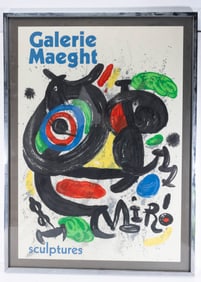 AN EXHIBITION POSTER FOR A JOAN MIRO EXHIBITION