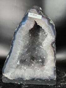 AMETHYST CATHEDRAL GEODE WITH POLISHED EDGES