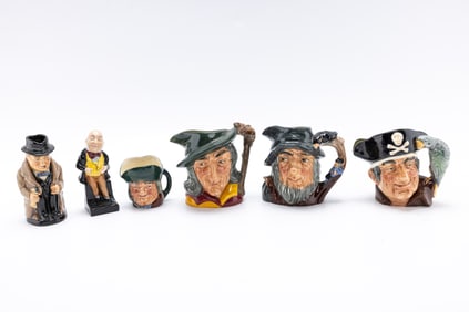 A GROUP OF FIVE BONE CHINA FIGURINES. London, England, c. 1900.