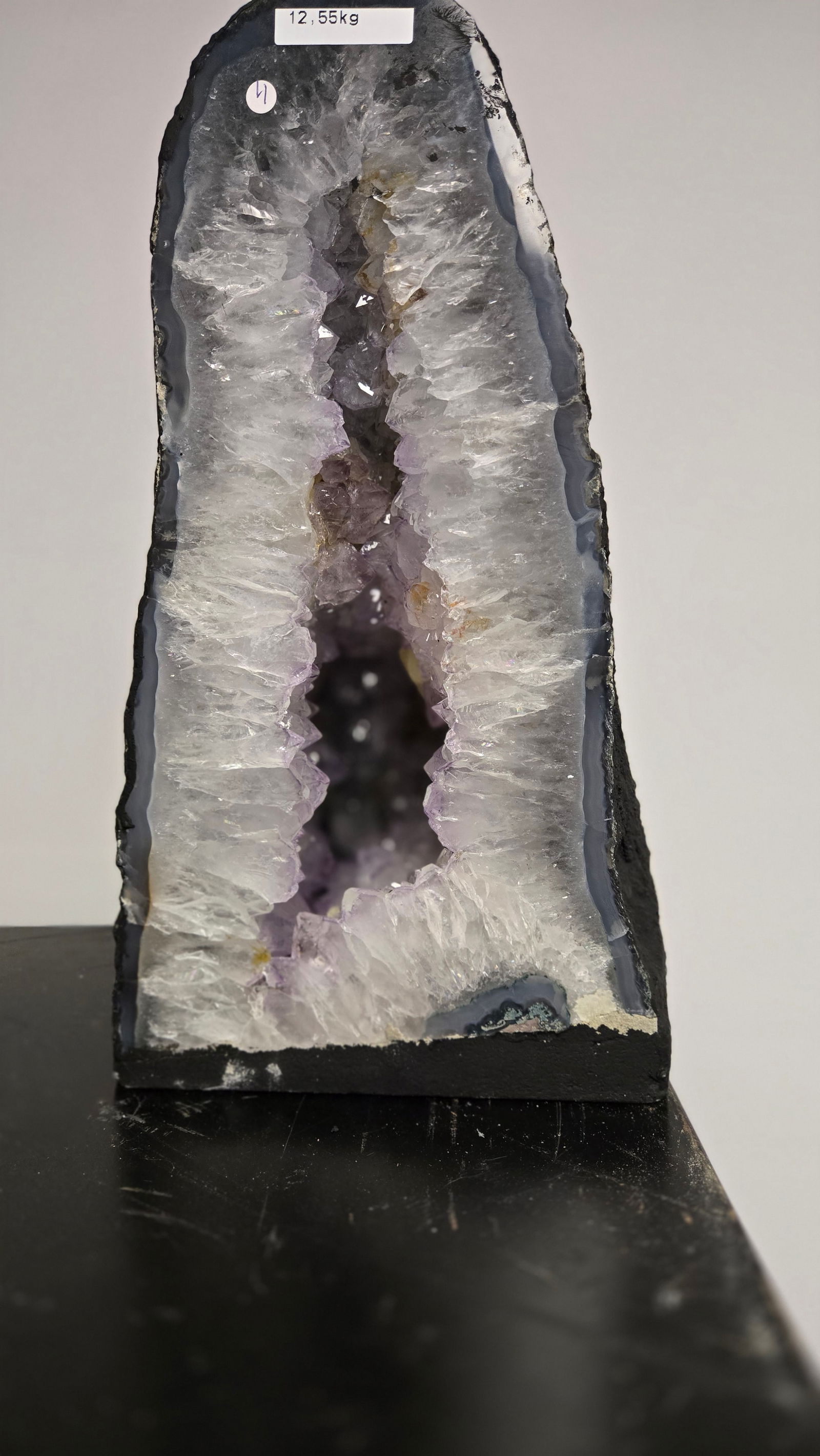 AMETHYST GEODE WITH POLISHED EDGES CATHEDRAL (1 of 3)