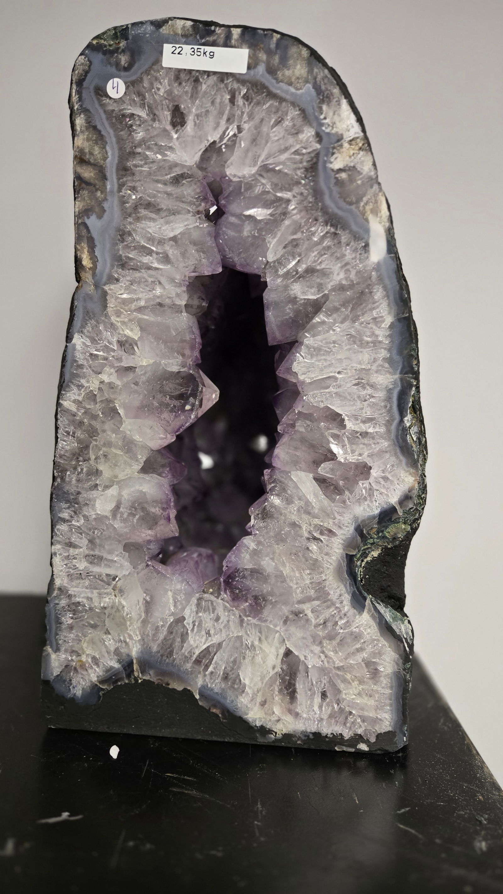 AMETHYST GEODE WITH POLISHED EDGES CATHEDRAL (1 of 3)
