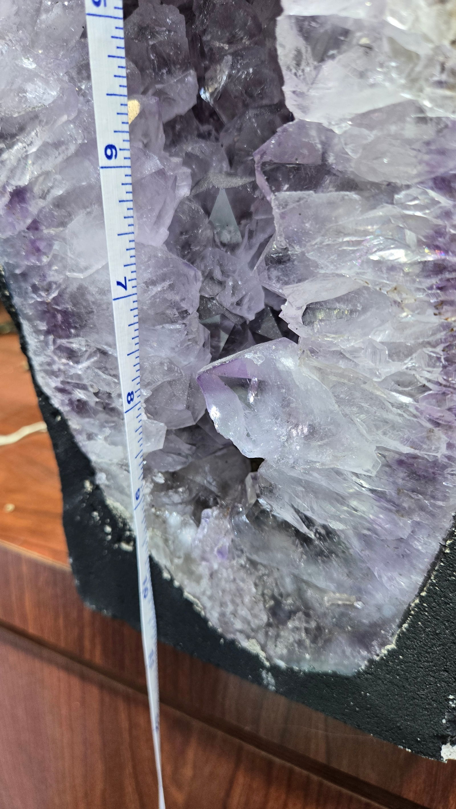 HIGHLY POLISHED AMETHYST GEODE. - 3