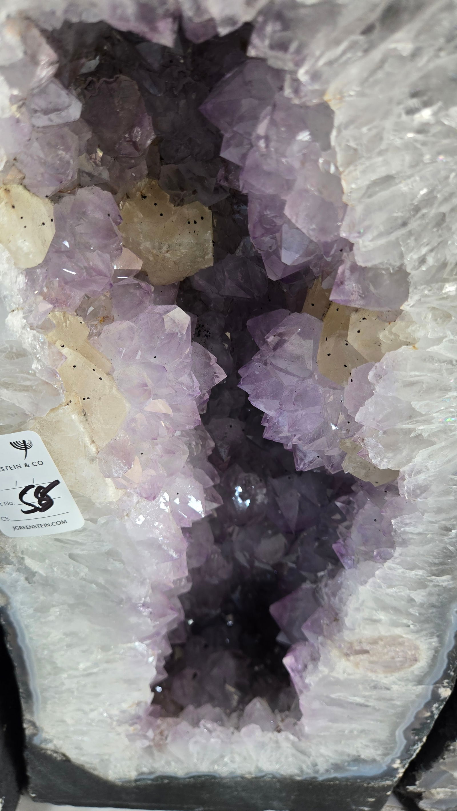 A LARGE AMETHYST CATHEDRAL POLISHED EDGES - 2
