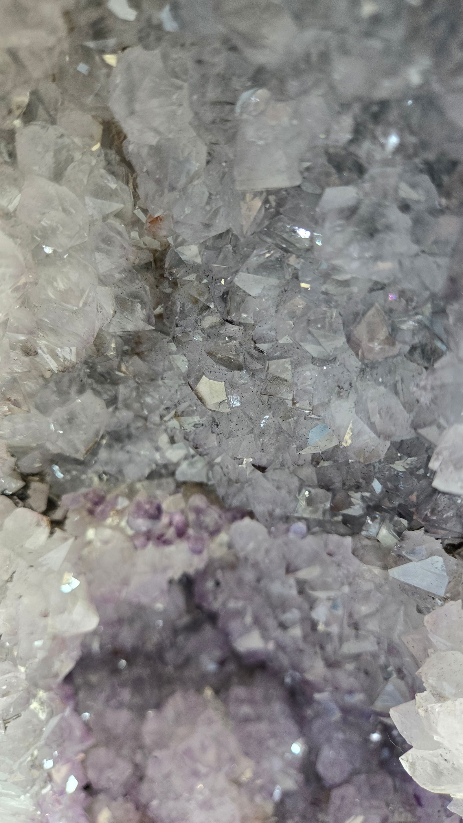 A LARGE AMETHYST GEODE POLISHED EDGES - 2