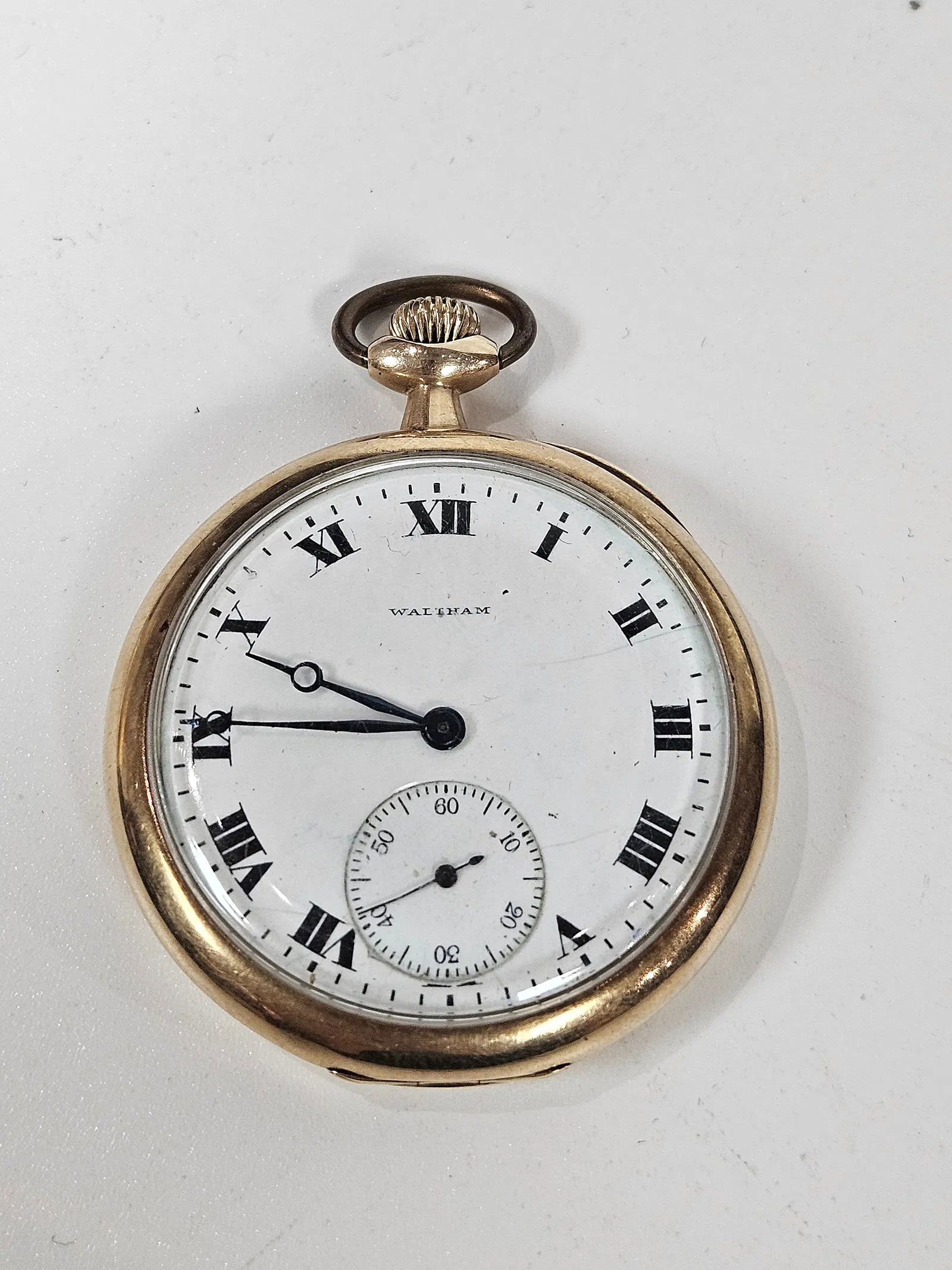 A 14K GOLD POCKETWATCH BY WALTHAM (1 of 7)