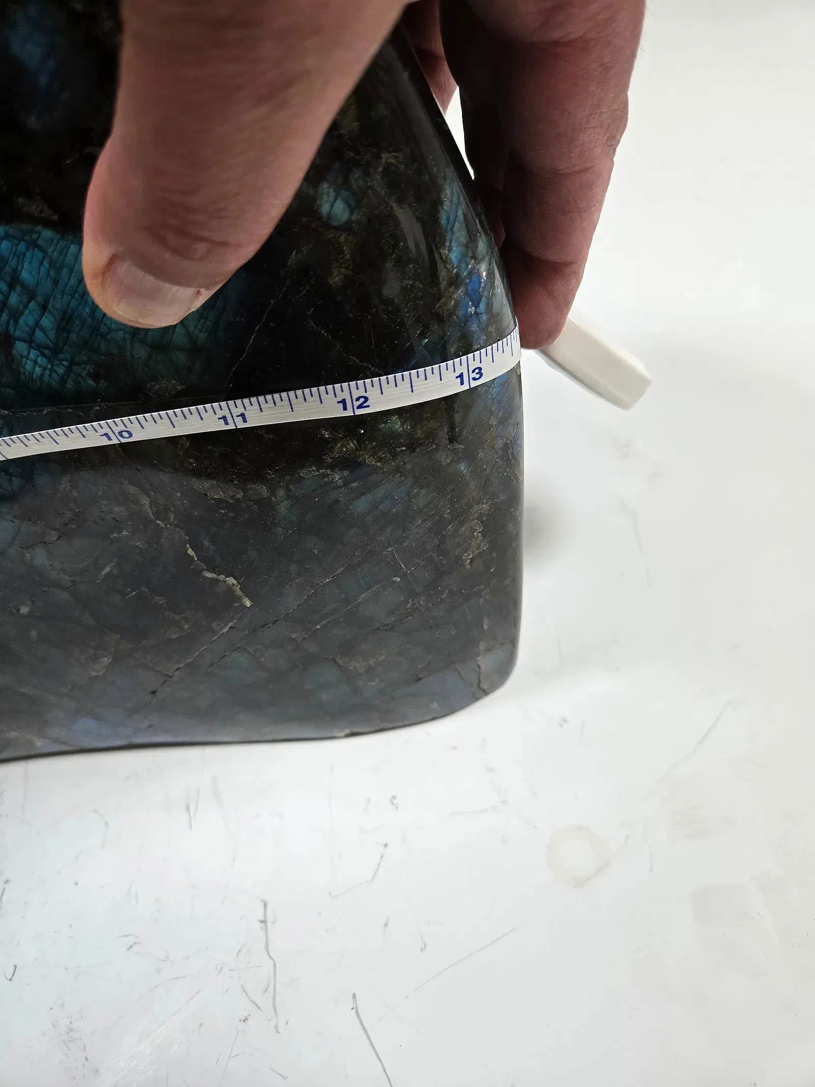 A MASSIVE POLISHED LABRADORITE SPECIMEN. - 6