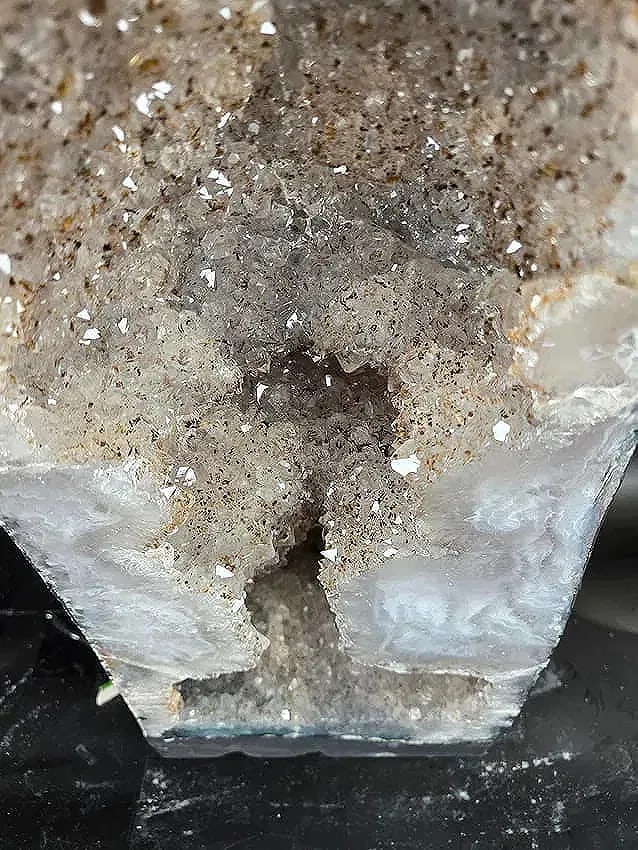 AMETHYST CATHEDRAL GEODE WITH POLISHED EDGES - 2