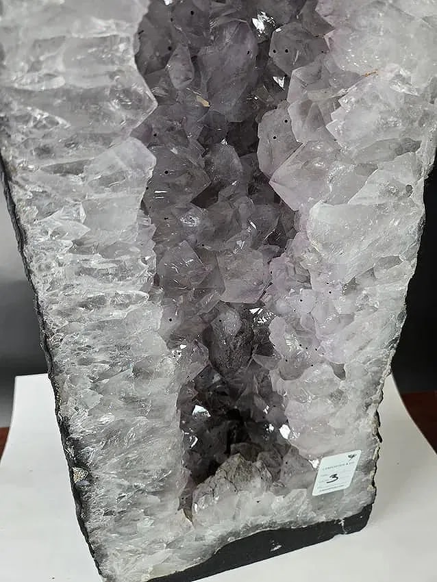 AMETHYST CATHEDRAL GEODE WITH POLISHED EDGES - 2