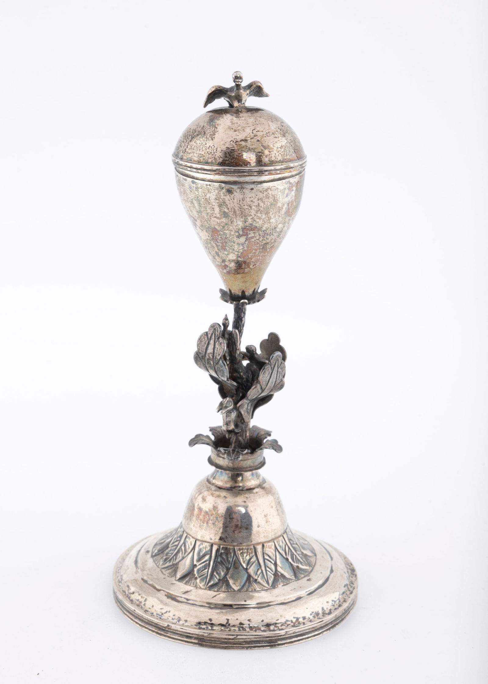 A LARGE SILVER SPICE CONTAINER. Probably Poland. (1 of 1)