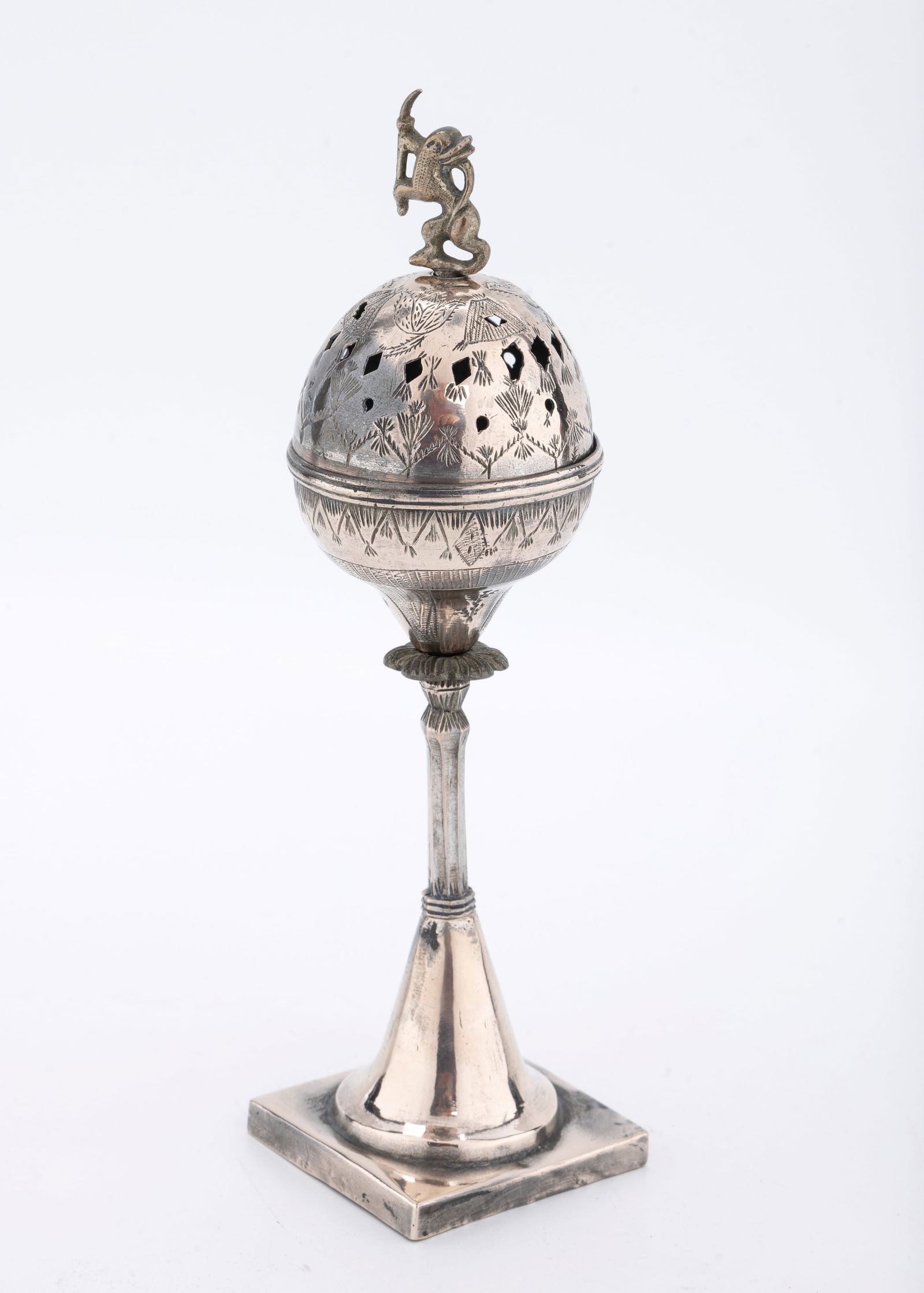 A SILVER SPICE CONTAINER. Poland, c. 1820 - 2
