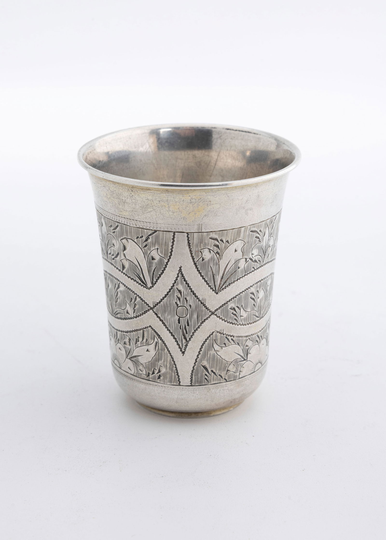 A SILVER KIDDUSH OR VODKA BEAKER CUP. Russia, 1875 (1 of 1)