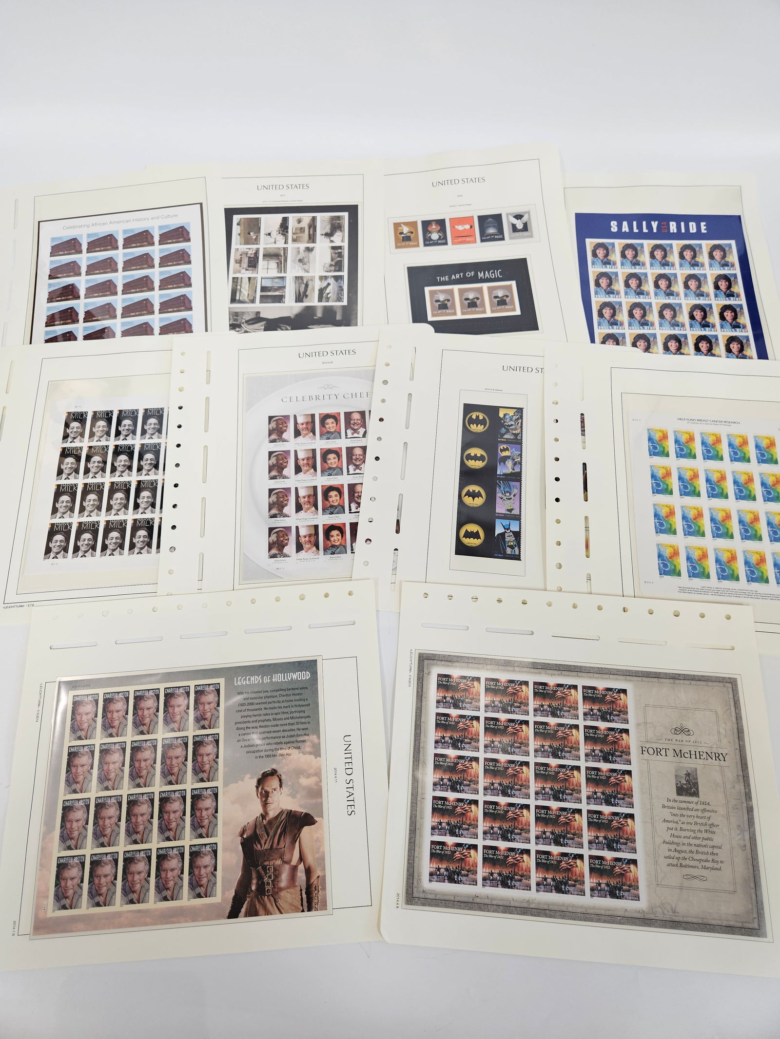 A MASSIVE COLLECTION OF OVER 375 FILE SHEETS OF UNITED STATES MINT STAMPS (1 of 20)