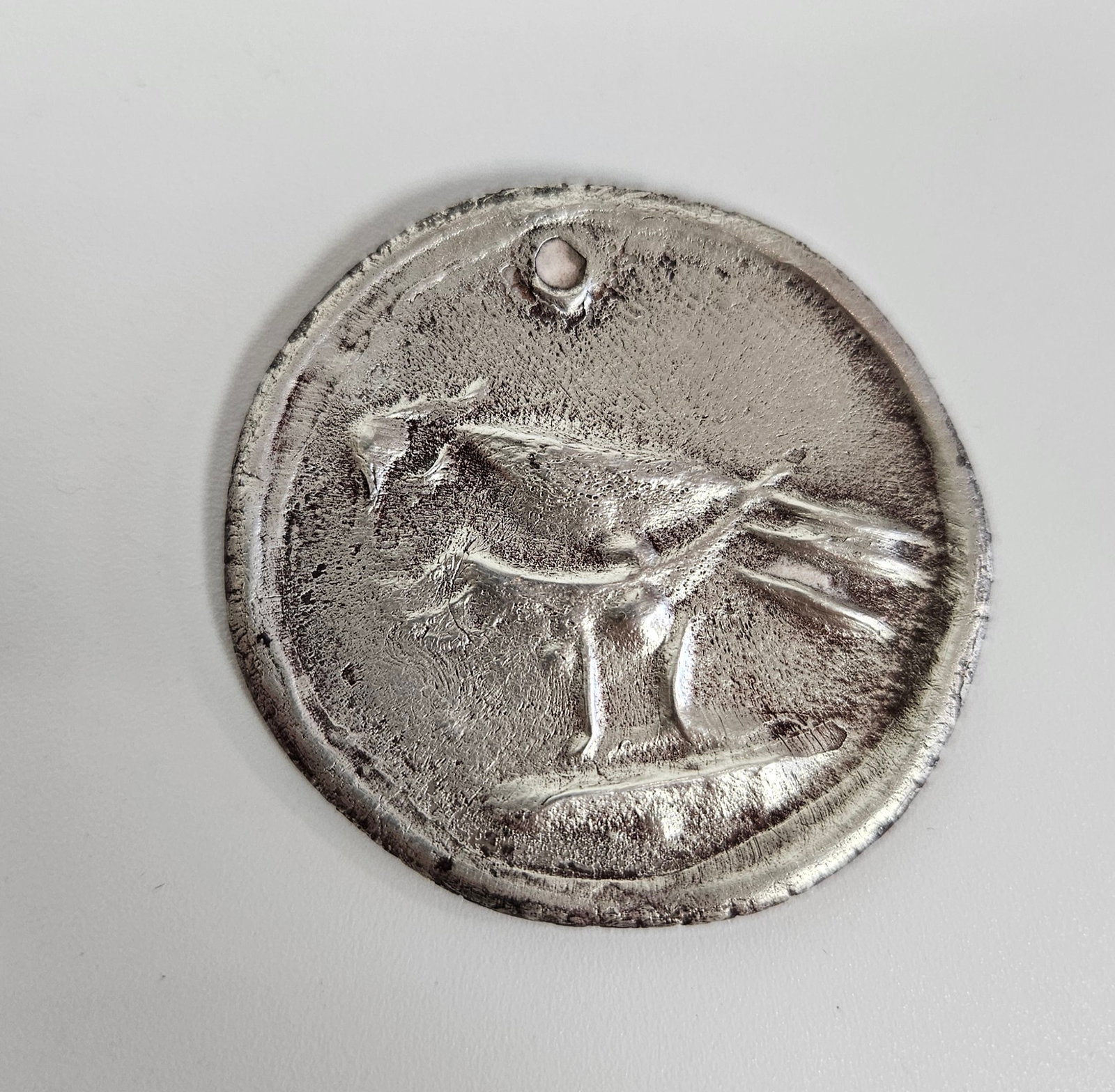 PABLO PICASSO MADOURA EMPREINTE MEDALLION. Spain, c. 1950 (1 of 2)