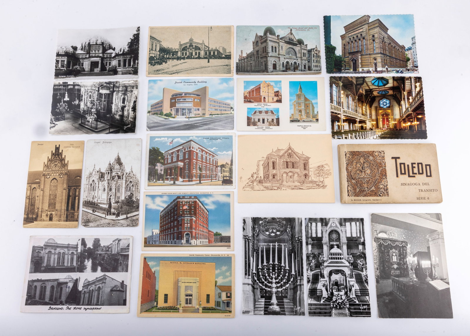 A COLLECTION OF JEWISH SYNAGOGUE POSTCARDS (1 of 5)